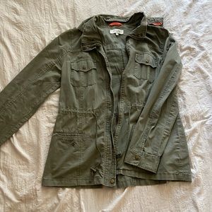 Green utility jacket